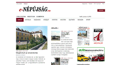Desktop Screenshot of e-nepujsag.ro
