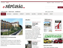 Tablet Screenshot of e-nepujsag.ro